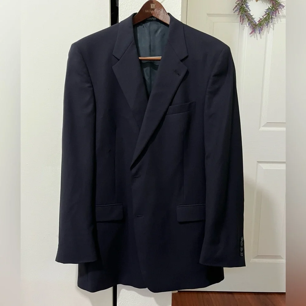 Burberry Dark Navy Single-Breasted Sport Coat